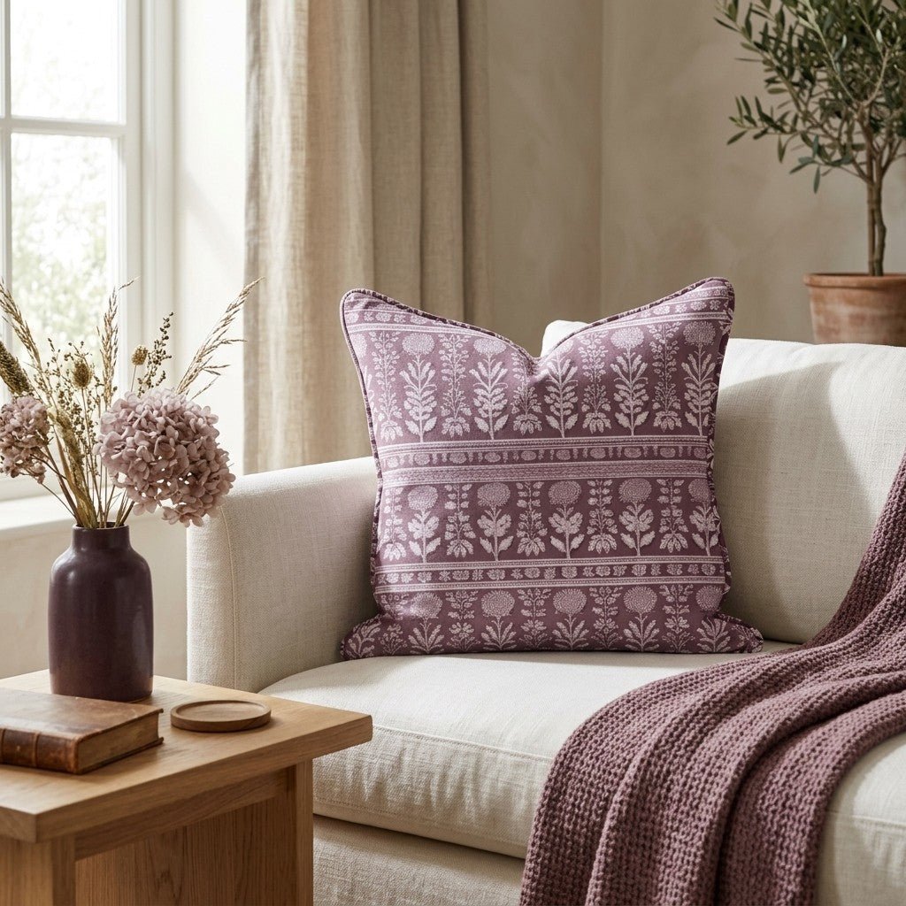 Heather on the Hill Throw Pillow - Benton Lane Home - Lemon Park