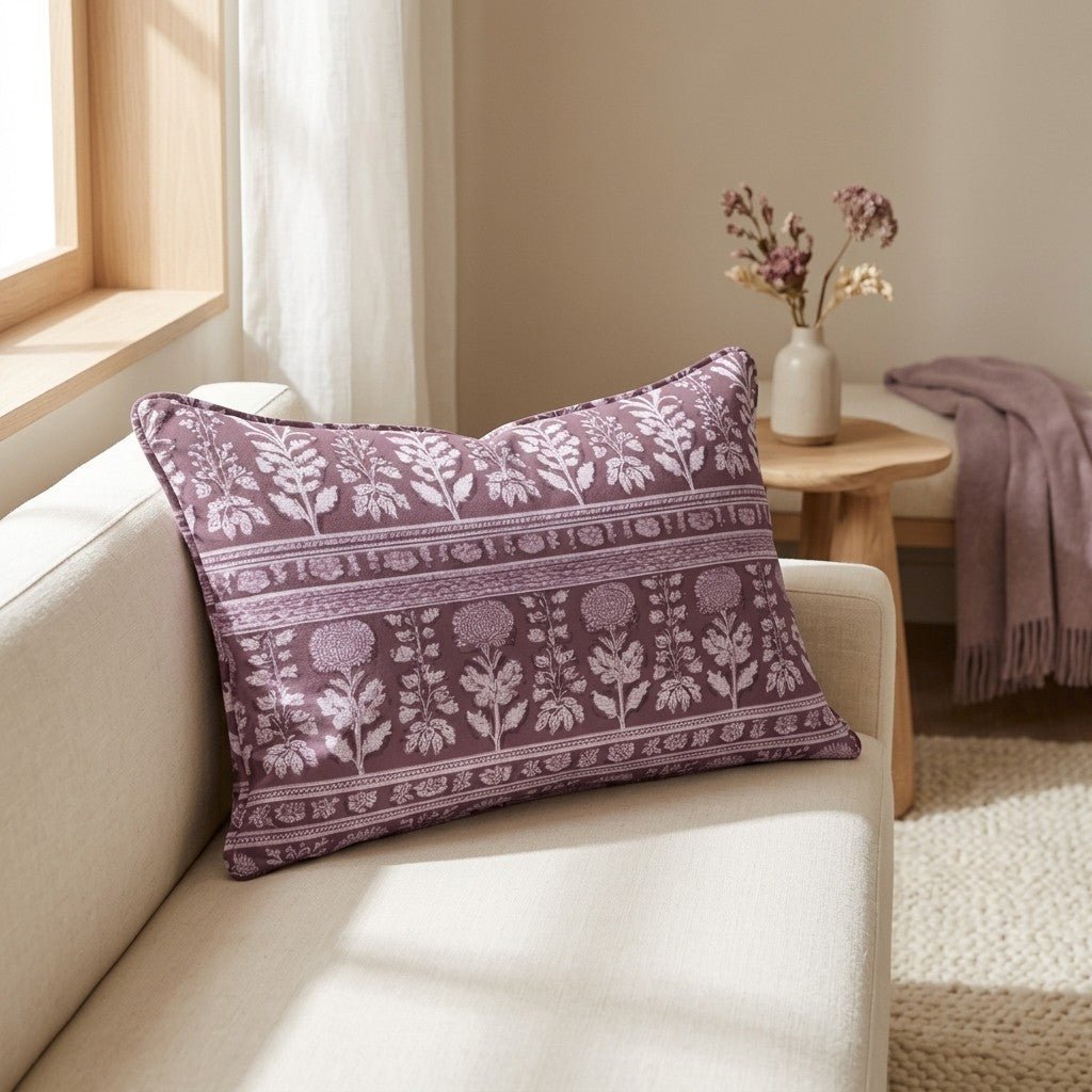 Heather on the Hill Throw Pillow - Benton Lane Home - Lemon Park