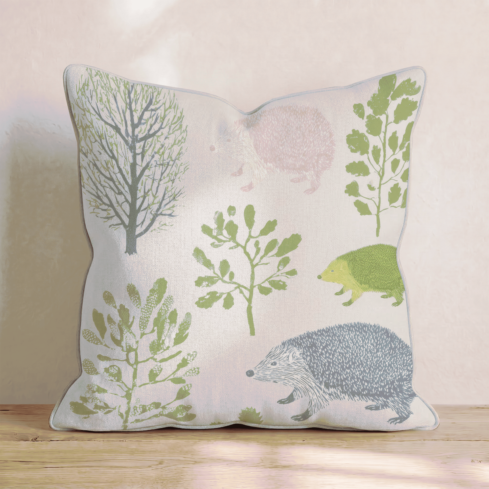 Hedgehog Haven Throw Pillow - Benton Lane Home - Hillcroft Home