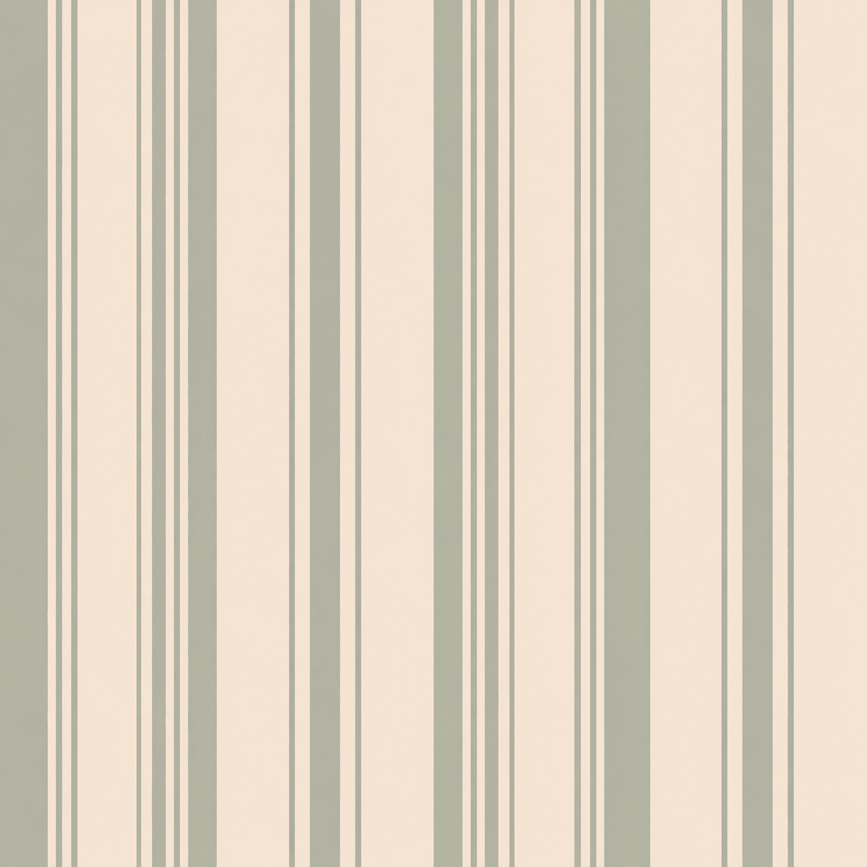 Hedgerow Sage Stripes Wallpaper - Lemon Park