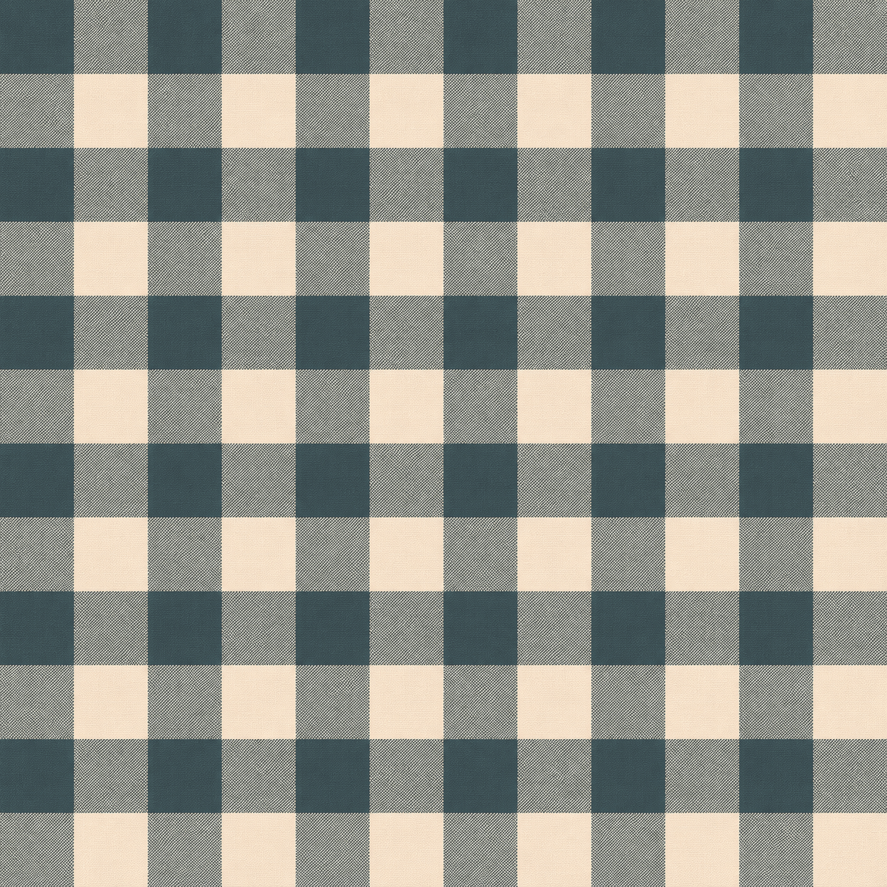 Hedgerow Teal Gingham Wallpaper - Lemon Park