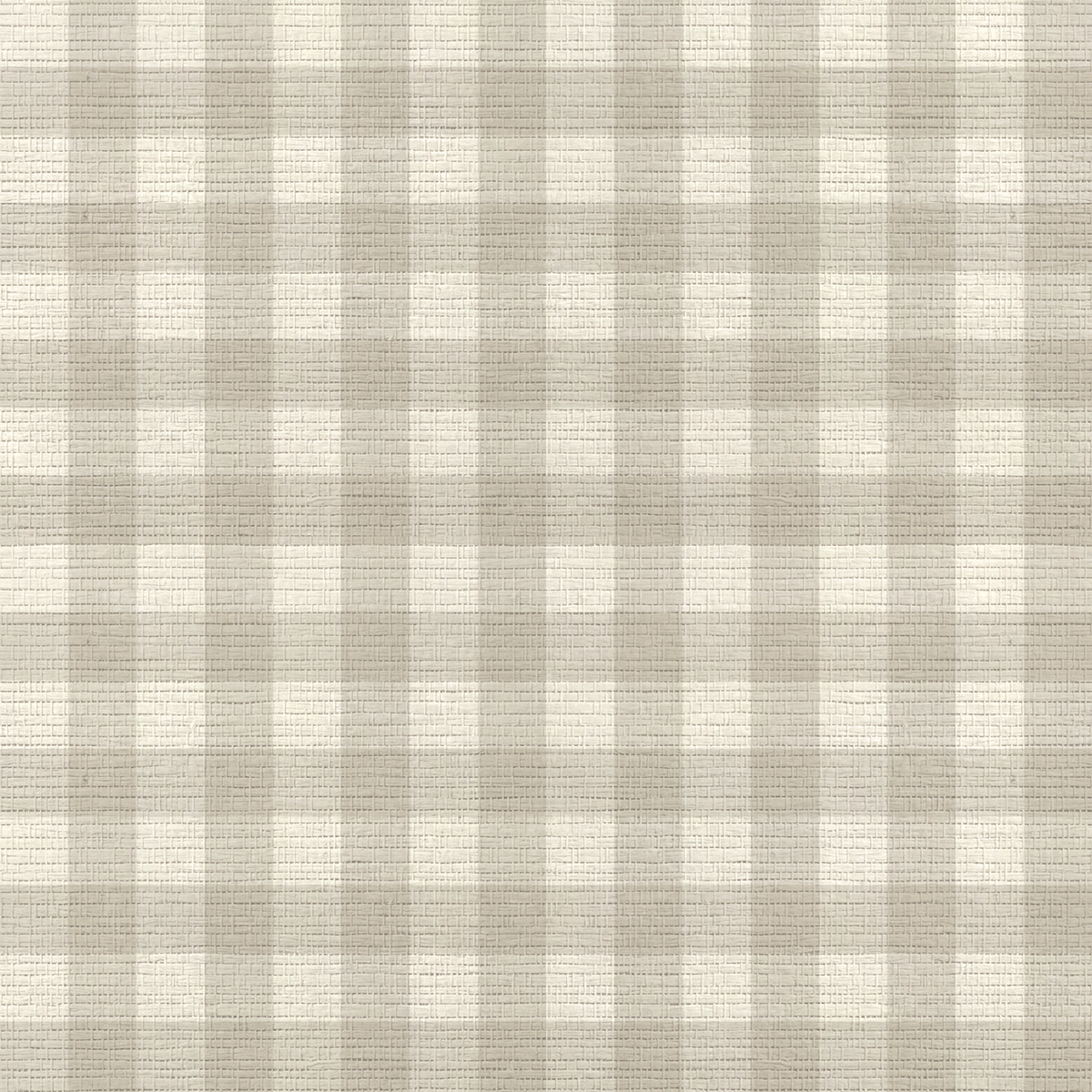 Hedgerow Travertine Gingham Faux Grasscloth Wallpaper - Lemon Park