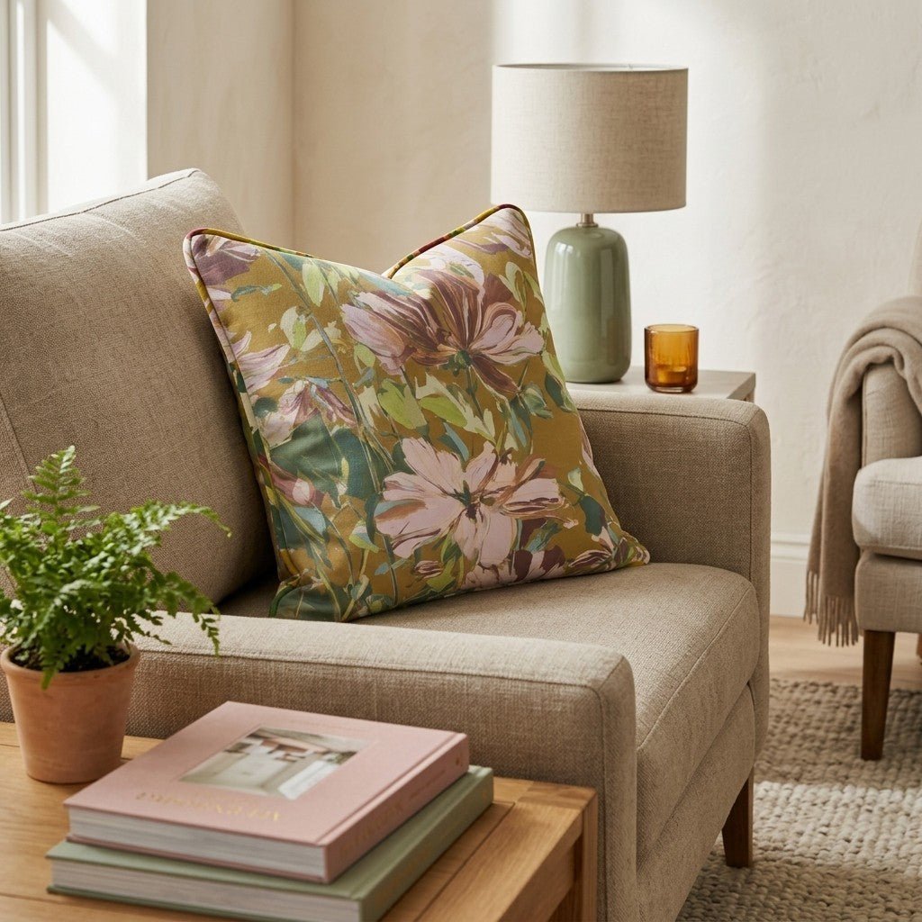 Heirloom Bouquet Throw Pillow - Benton Lane Home - Hillcroft Home