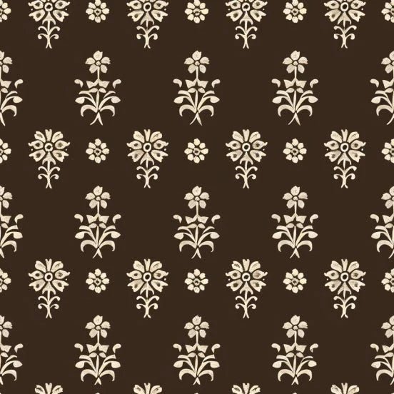 Heirloom Umber Floral Wallpaper - Benton Lane Home - Painted Paper