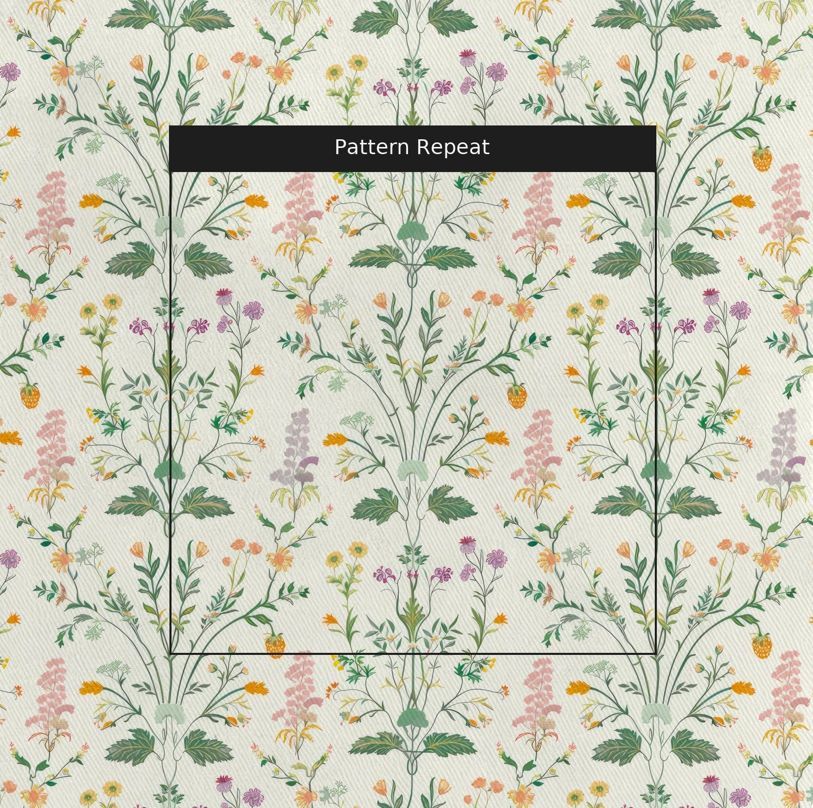 Herbal Tapestry - Fabric - Lemon Park