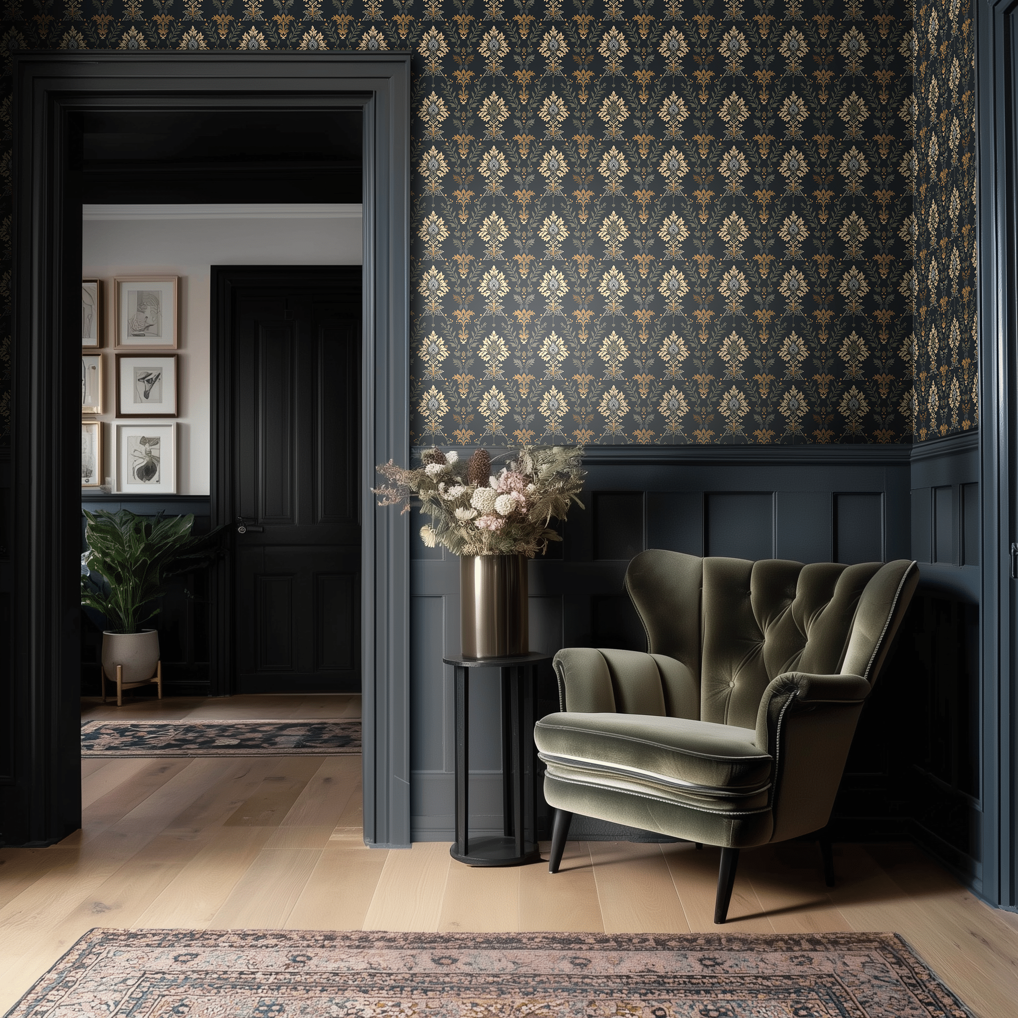 Heritage Garden Wallpaper - Benton Lane Home - Benton Lane