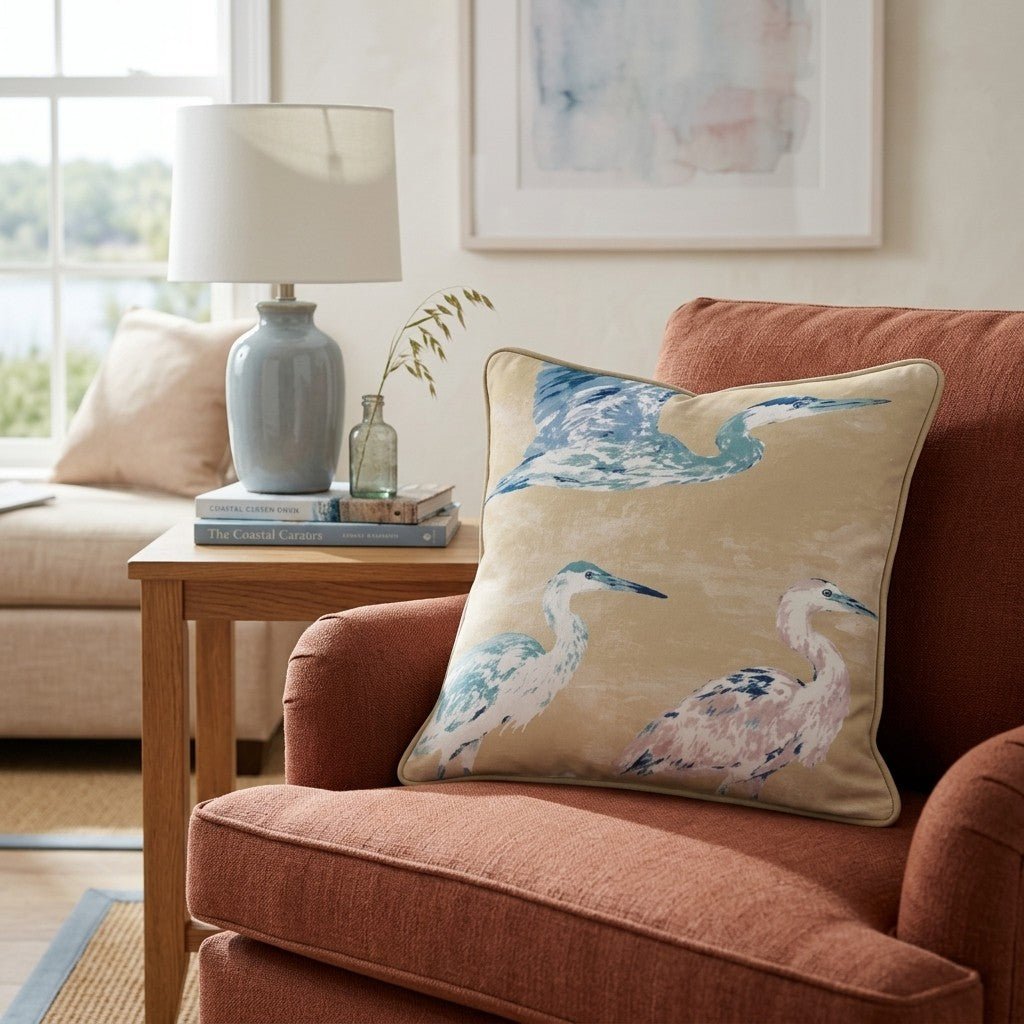 Herons Throw Pillow - Benton Lane Home - Hillcroft Home