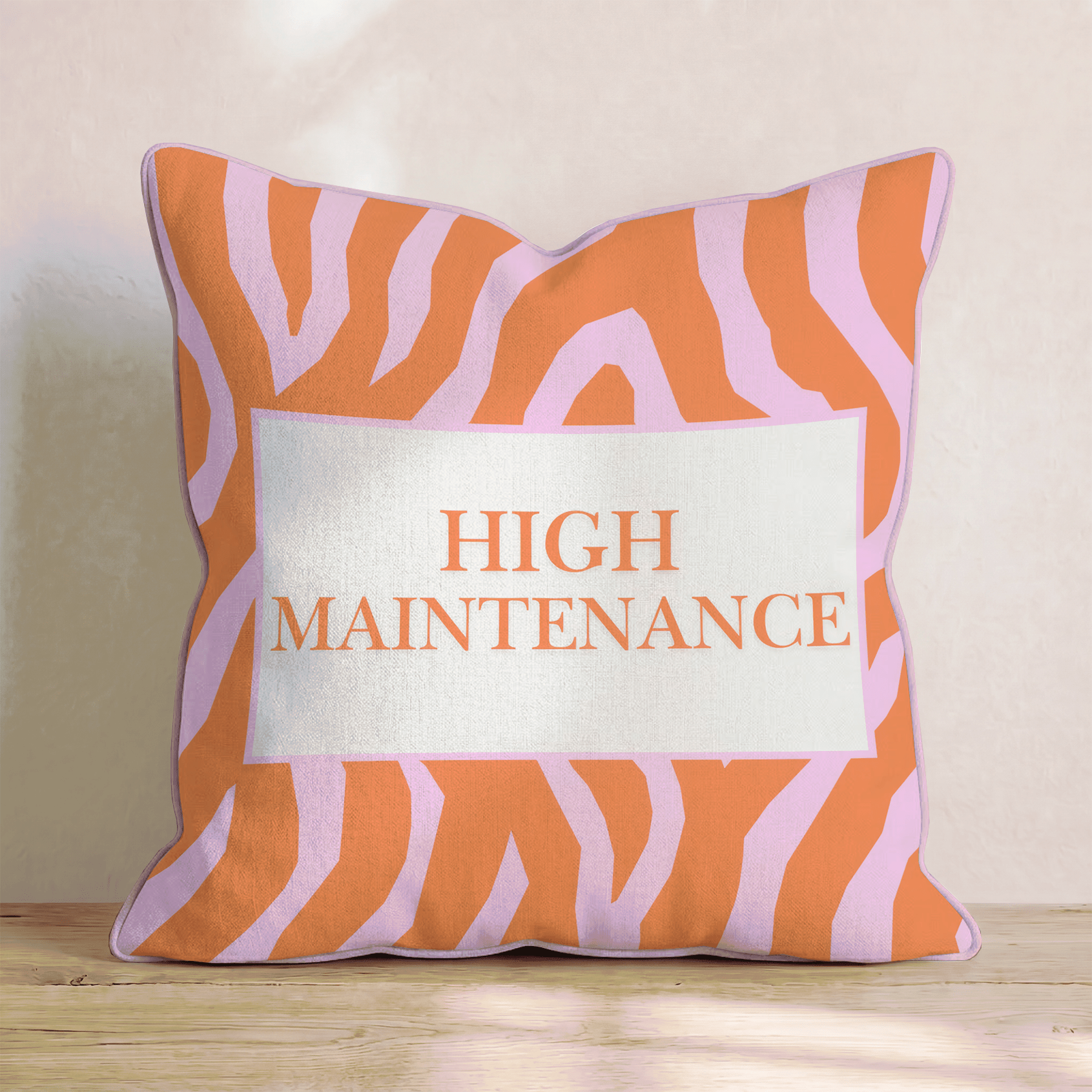 High Maintenance Throw Pillow - Benton Lane Home - Hillcroft Home