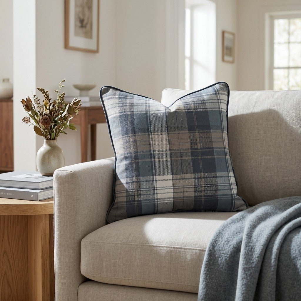Highland Plaid Throw Pillow - Benton Lane Home - Lemon Park