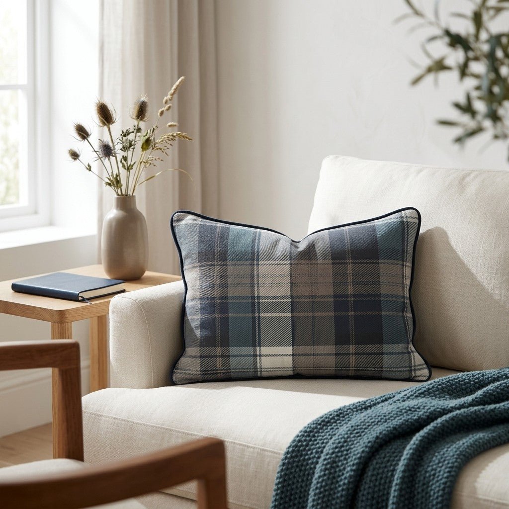 Highland Plaid Throw Pillow - Benton Lane Home - Lemon Park