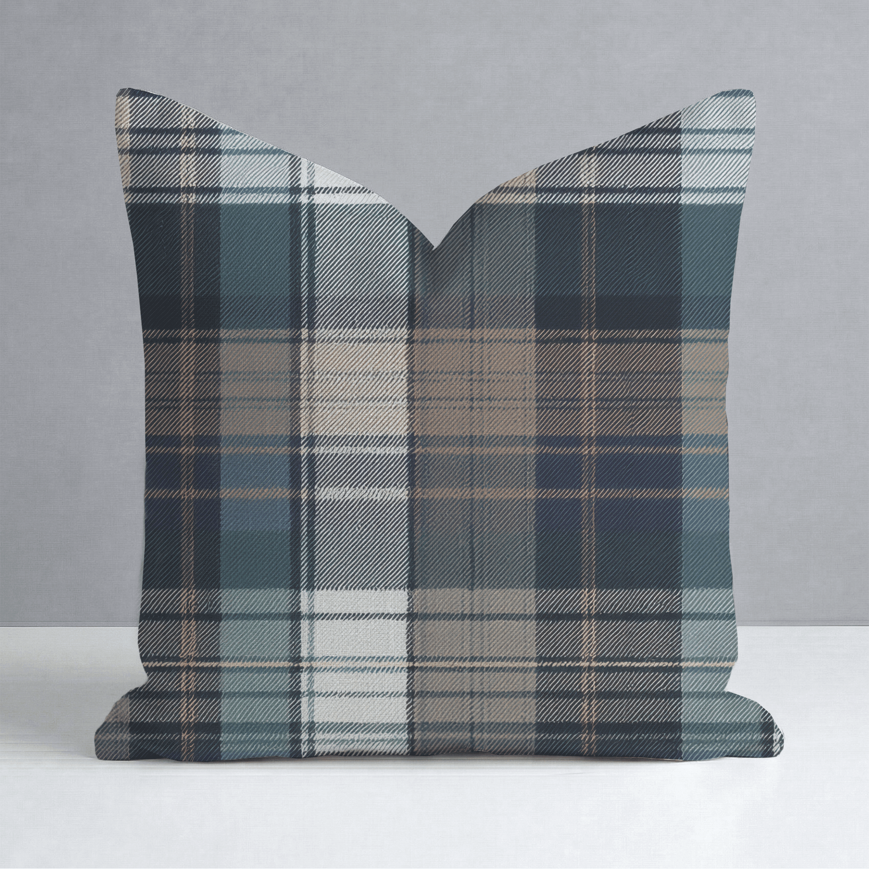 Highland Plaid Throw Pillow - Benton Lane Home - Lemon Park