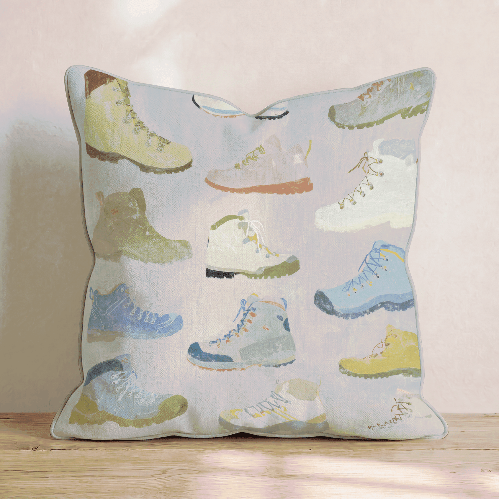Hiking Boots Throw Pillow - Benton Lane Home - Hillcroft Home