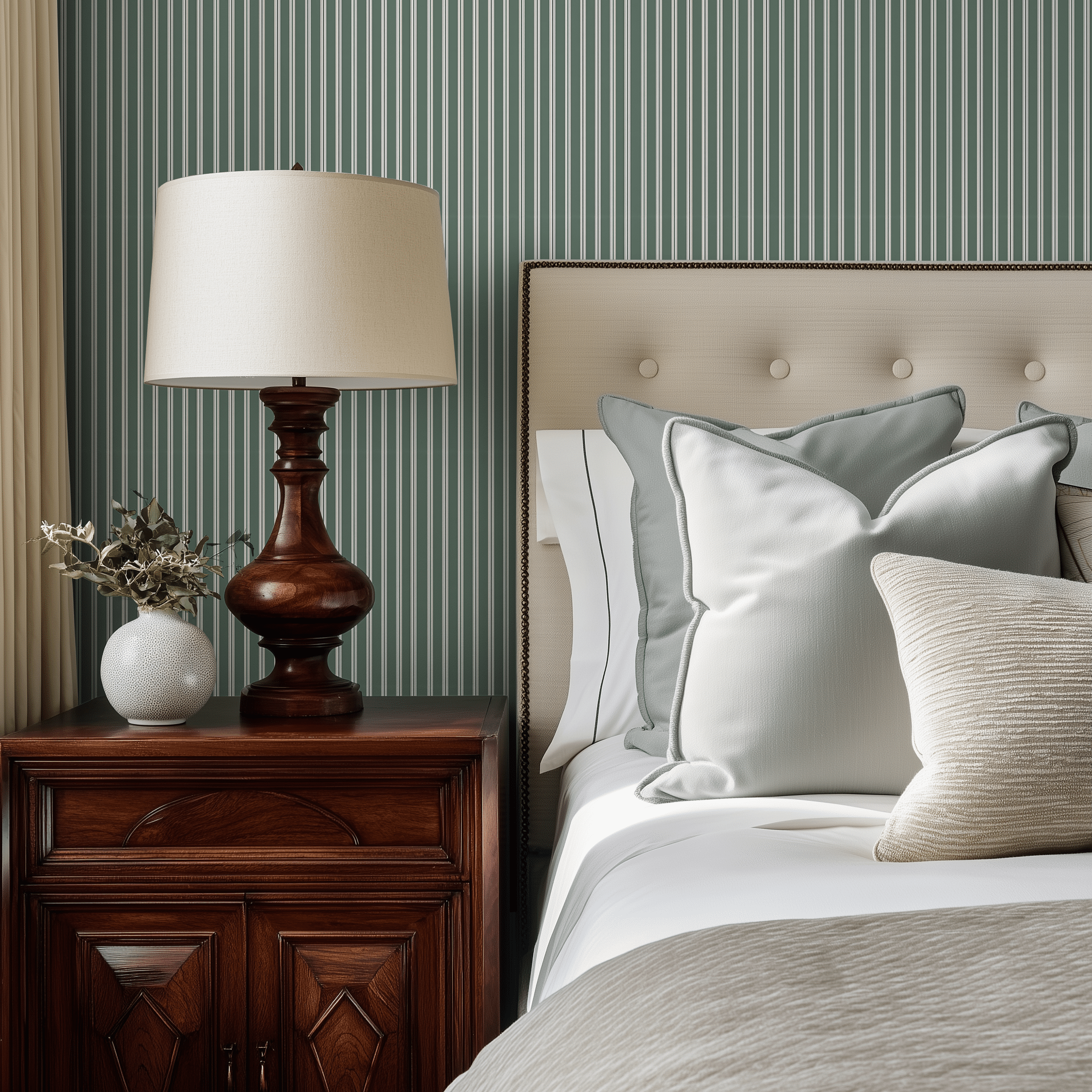 Hillford Stripe Wallpaper - Benton Lane Home - Benton Lane