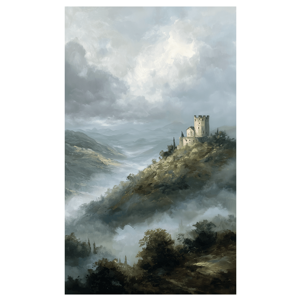 Hilltop Castle - Tapestry - Benton Lane Home - Painted Paper