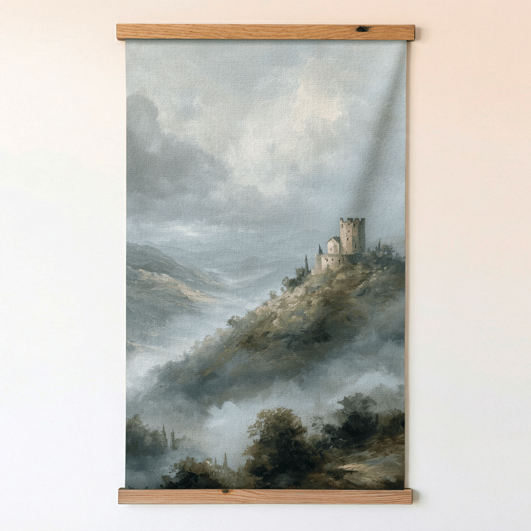 Hilltop Castle - Tapestry - Benton Lane Home - Painted Paper