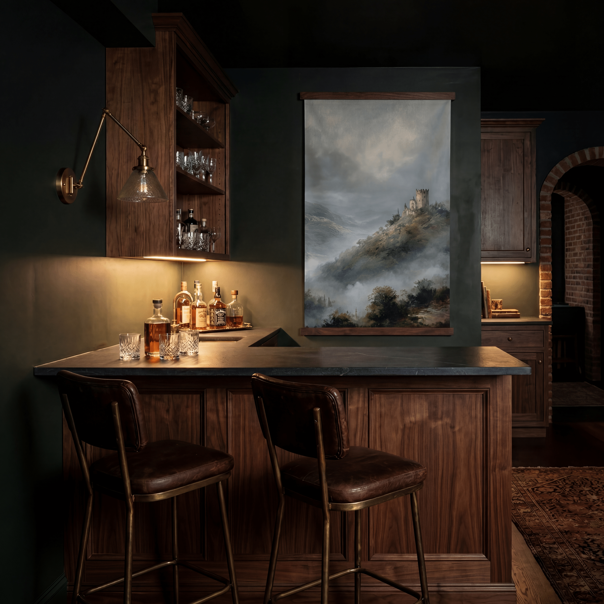 Hilltop Castle - Tapestry - Benton Lane Home - Painted Paper