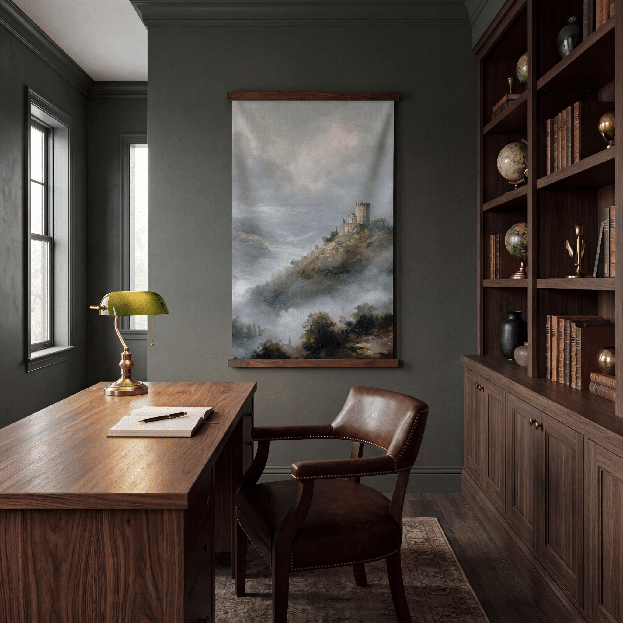 Hilltop Castle - Tapestry - Benton Lane Home - Painted Paper