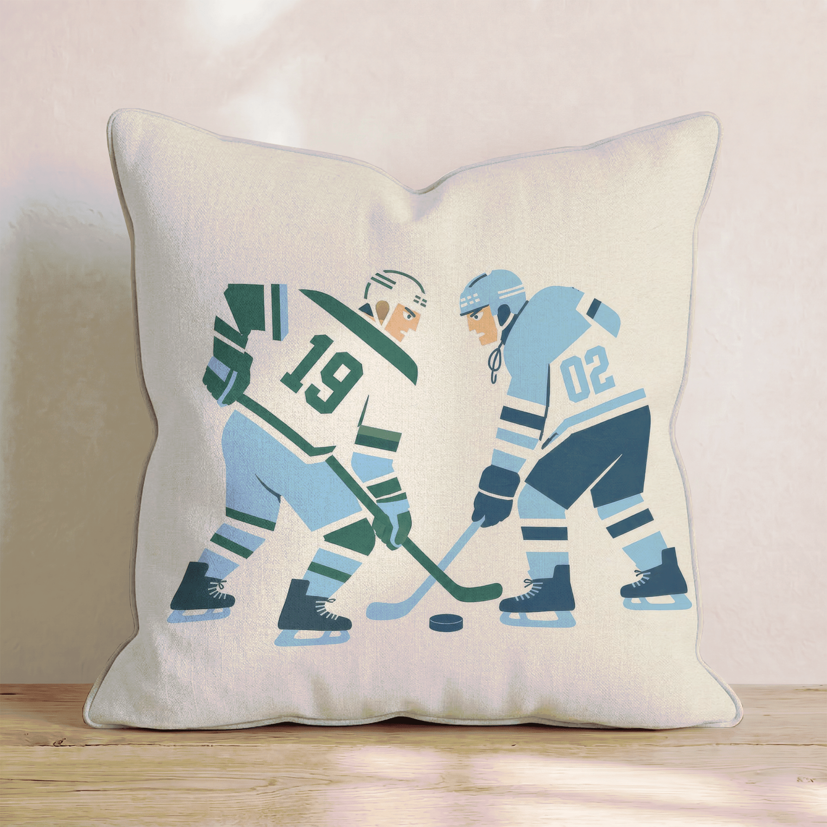Hockey Rivarly Throw Pillow - Benton Lane Home - Hillcroft Home