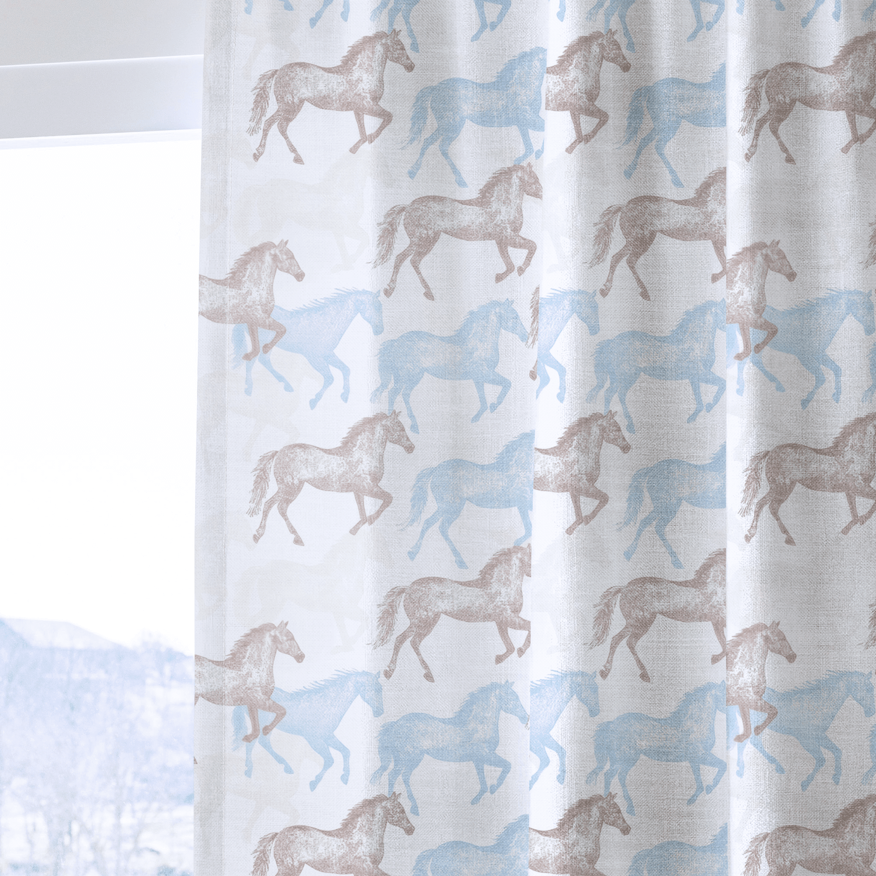 Hold Your Horses - Drapery - Benton Lane Home - Lemon Park