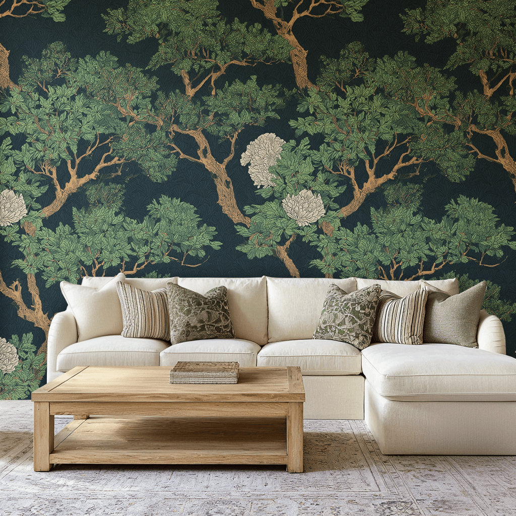 Hollis Grove - Wall Mural - Benton Lane Home - Lemon Park