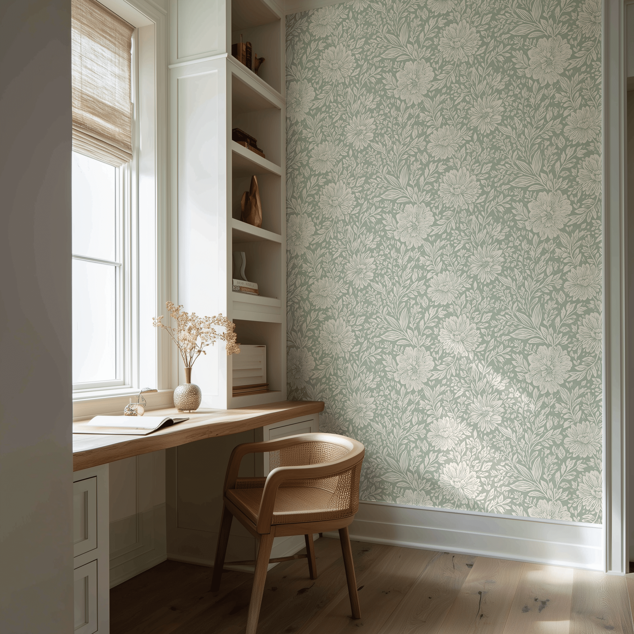 Hollow Sage Bloom Wallpaper - Benton Lane Home - Benton Lane