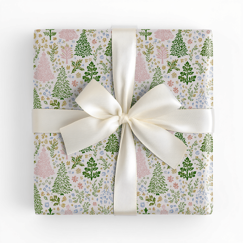 Holly Jolly Floral - Wrapping Paper - Benton Lane Home - Lemon Park