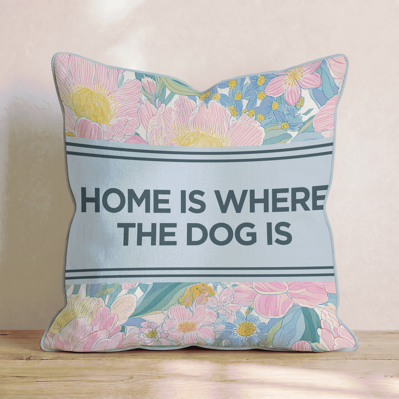 Home is Where the Dog is Throw Pillow - Benton Lane Home - Hillcroft Home