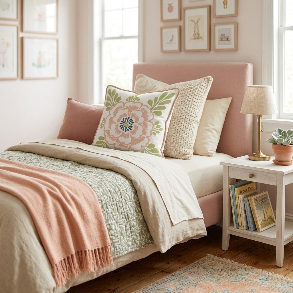 Homemade Petals Throw Pillow - Hillcroft Home