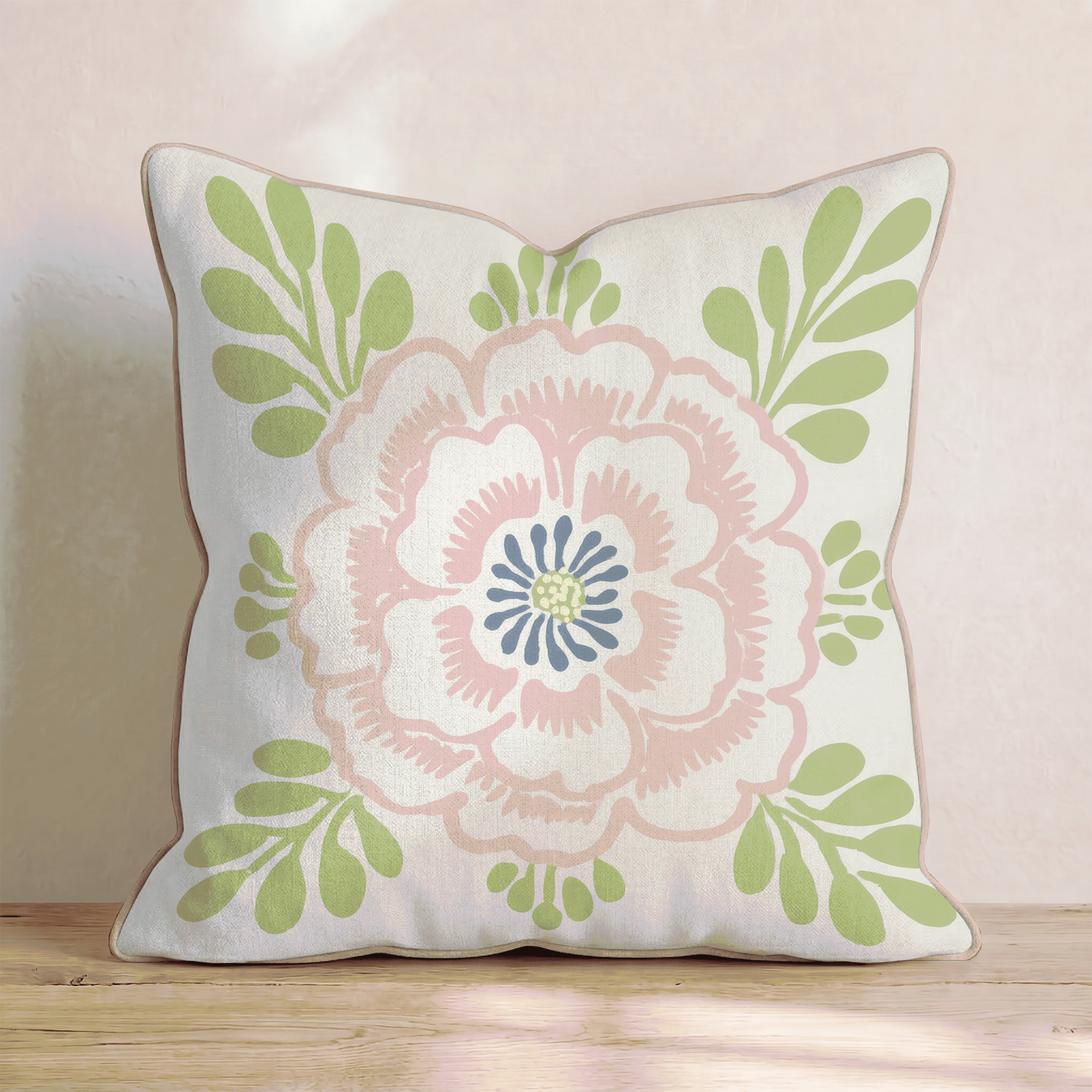 Homemade Petals Throw Pillow - Hillcroft Home