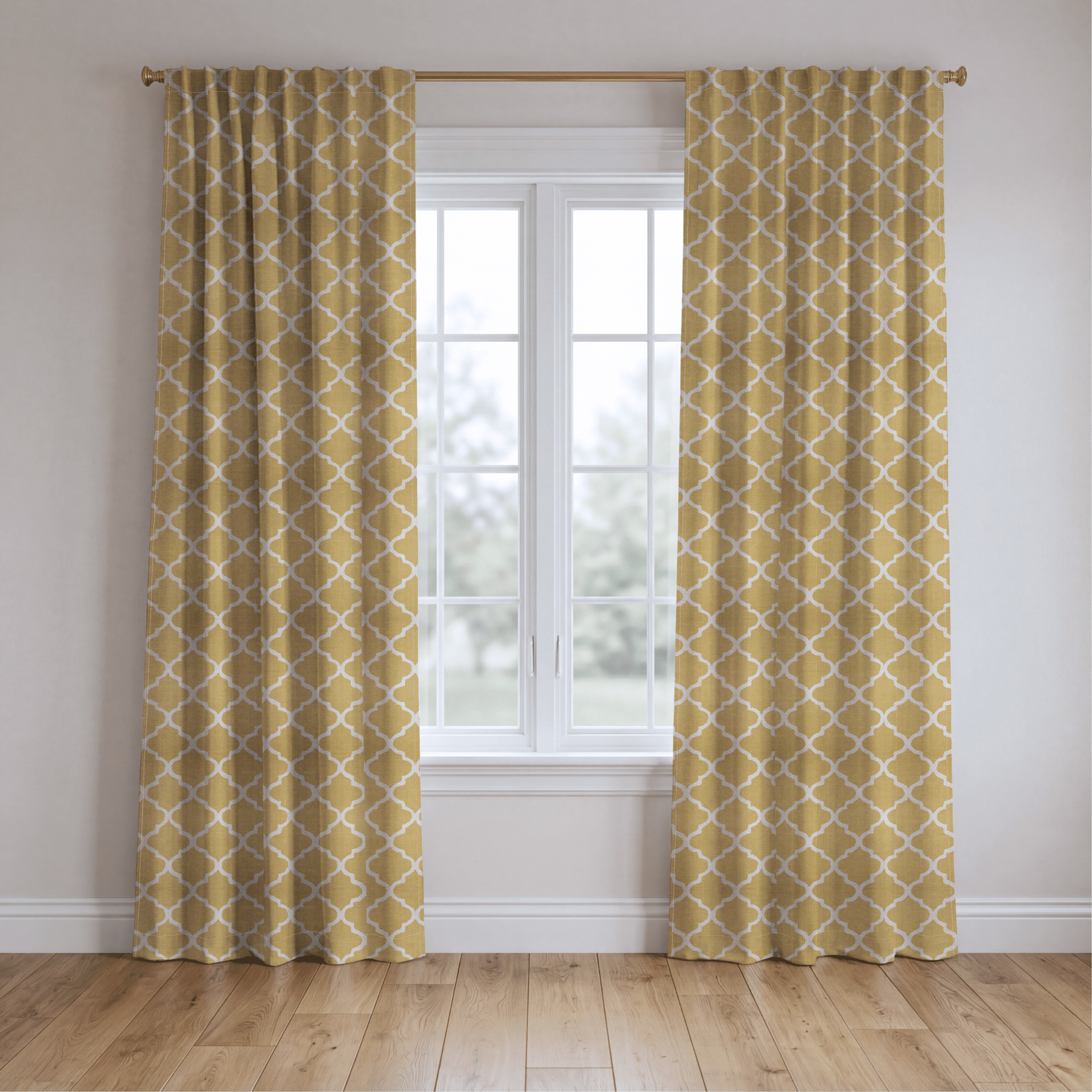 Honey Lattice - Drapery - Benton Lane Home - Lemon Park