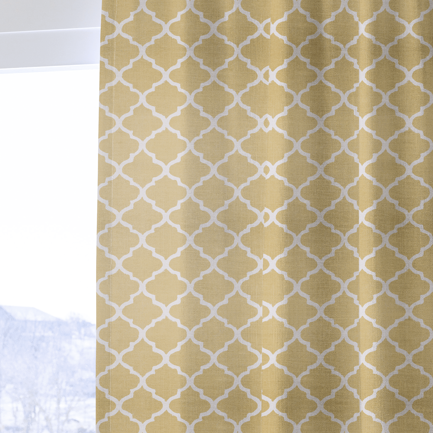 Honey Lattice - Drapery - Benton Lane Home - Lemon Park