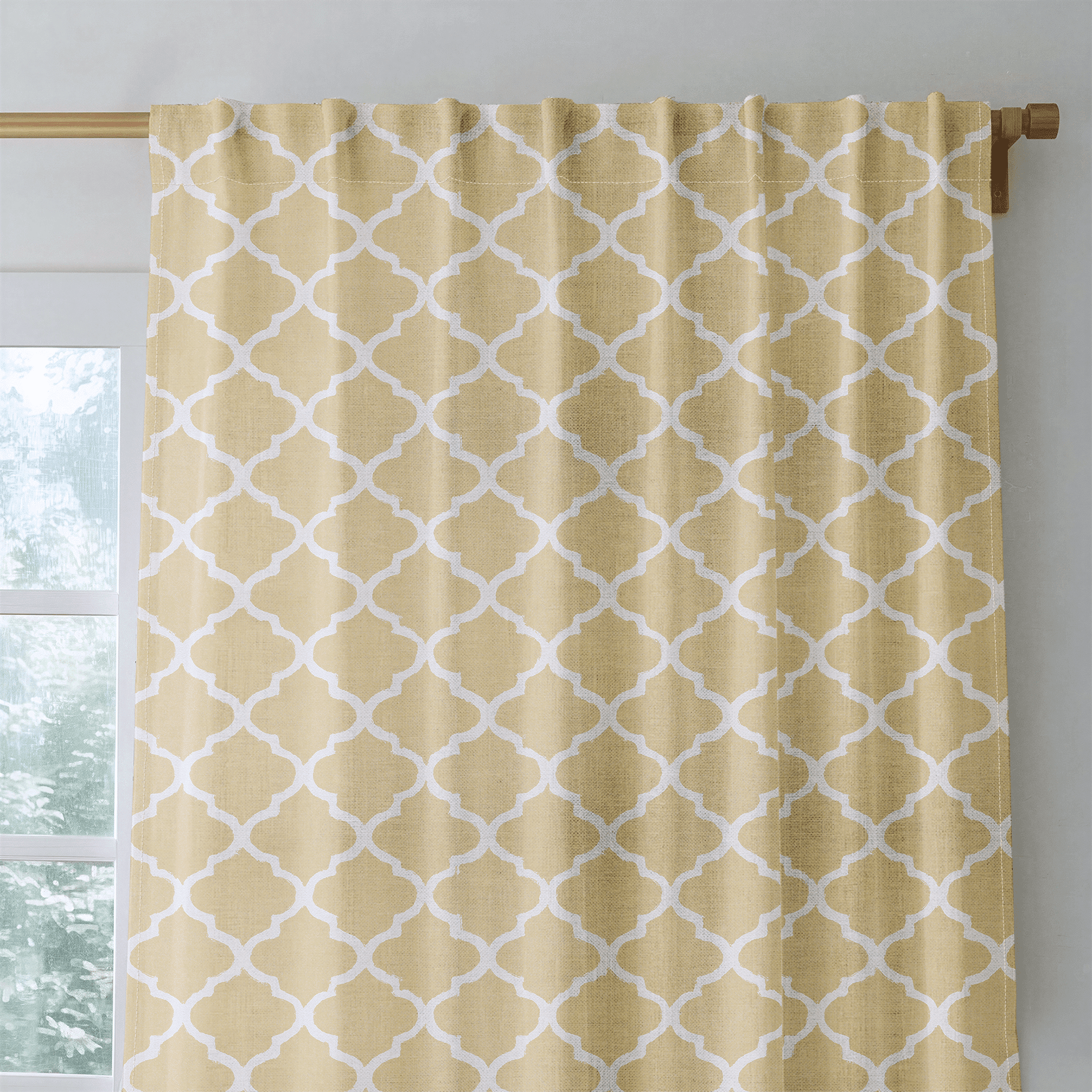 Honey Lattice - Drapery - Benton Lane Home - Lemon Park