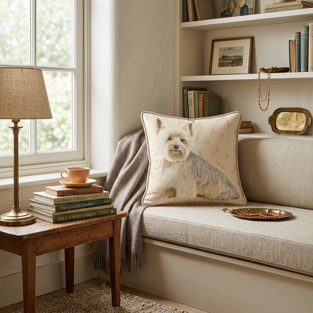Honey Yorkie Throw Pillow - Benton Lane Home - Hillcroft Home
