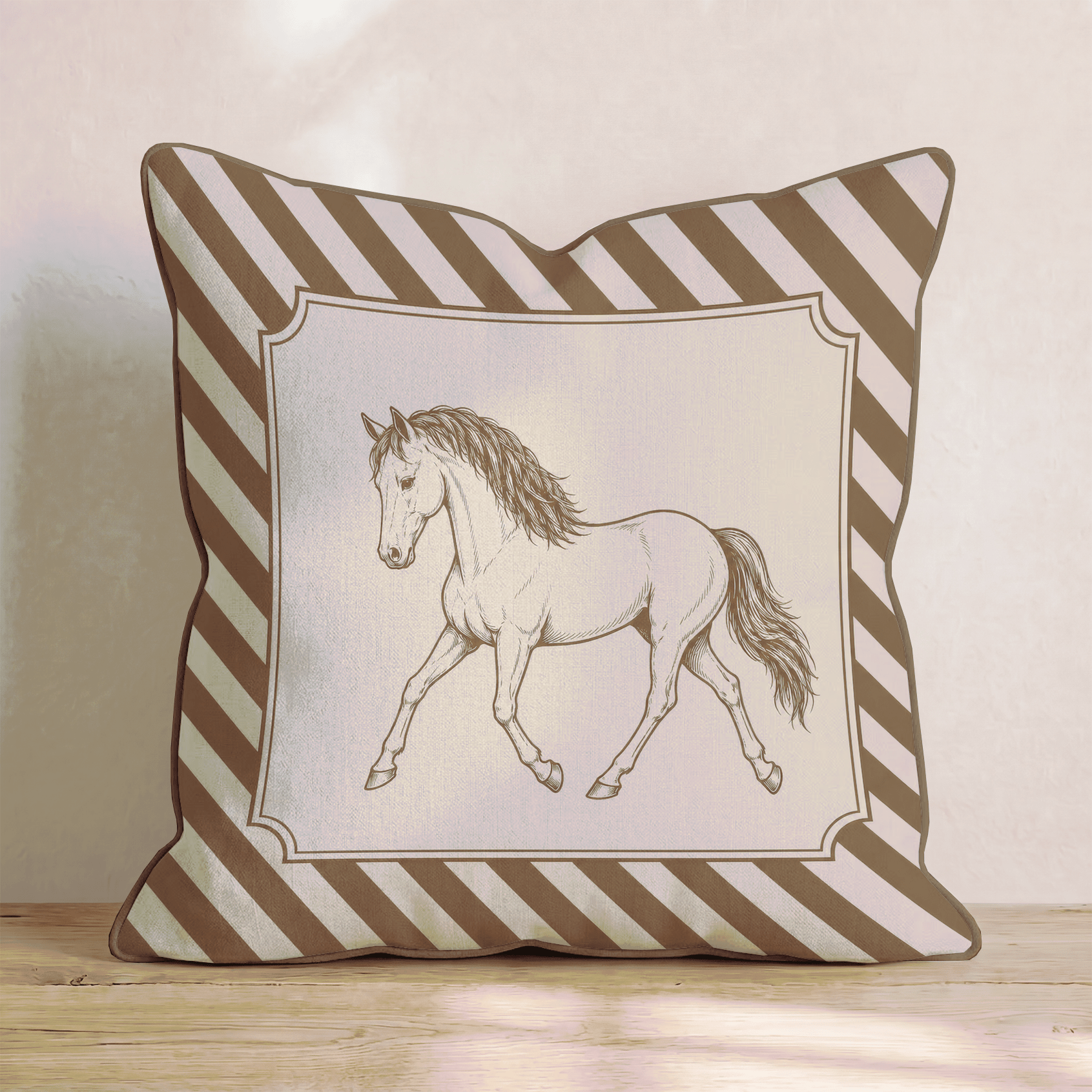 Horse Portrait Throw Pillow - Benton Lane Home - Hillcroft Home