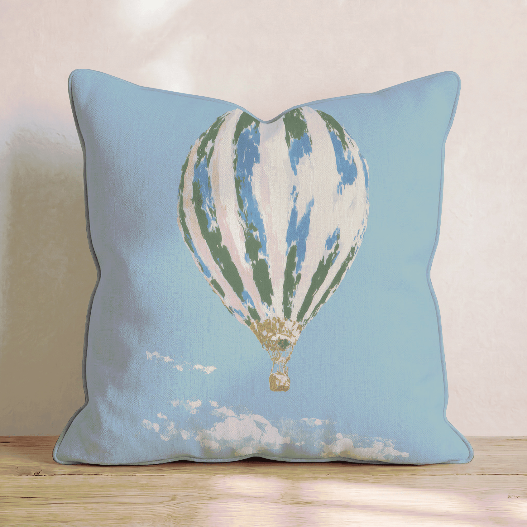 Hot Air Balloon Throw Pillow - Benton Lane Home - Hillcroft Home