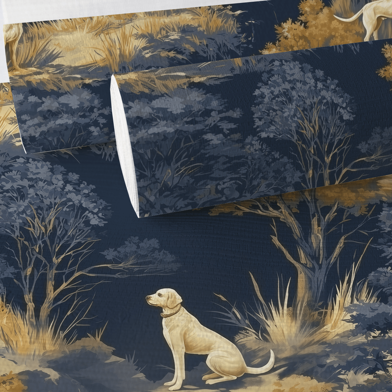 Hound & Hollow Faux Grasscloth Wallpaper - Painted Paper