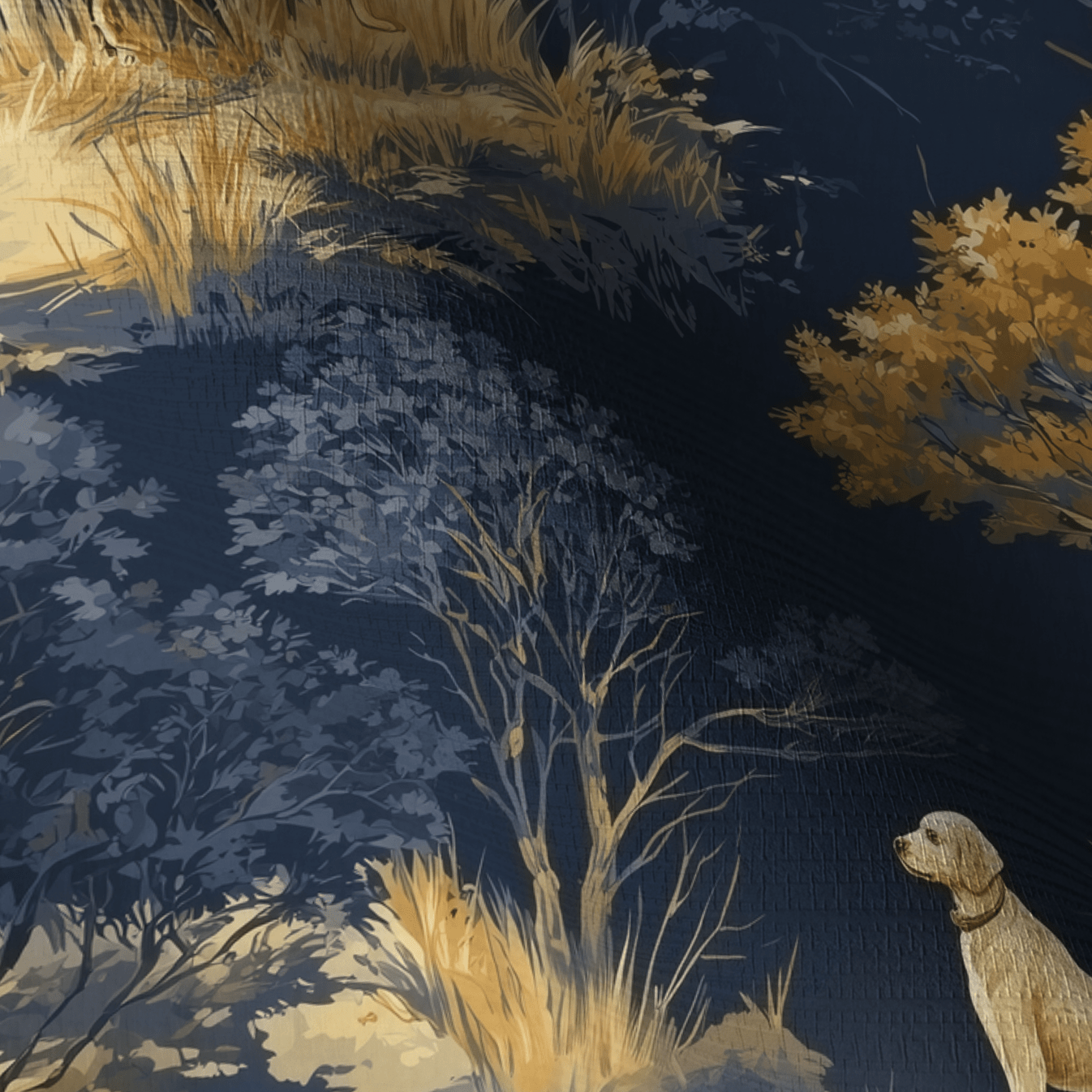 Hound & Hollow Faux Grasscloth Wallpaper - Painted Paper