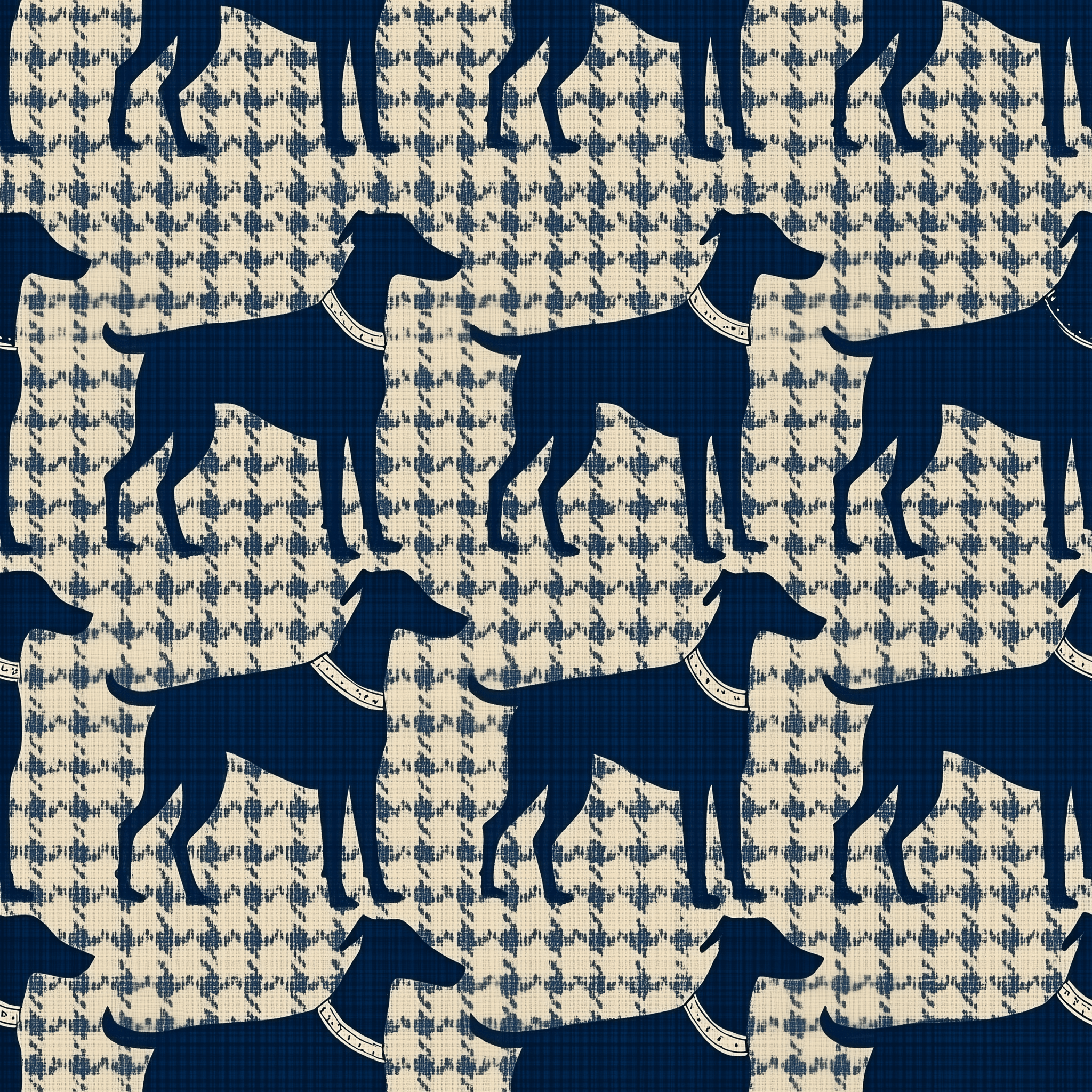 Houndstooth Heritage Wallpaper - Benton Lane Home - Painted Paper