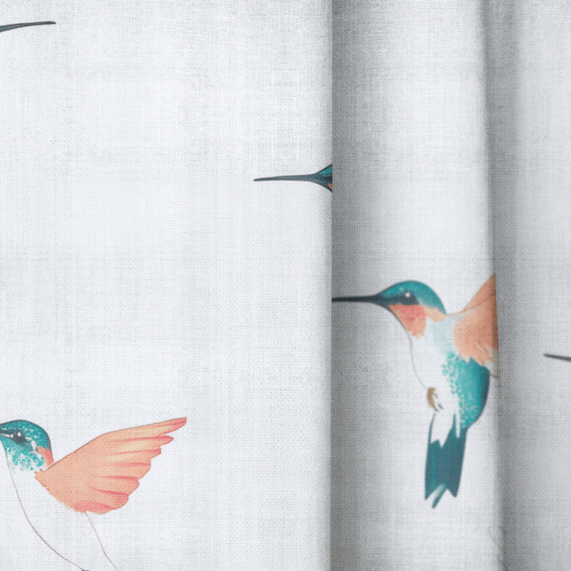 Hummingbirds - Drapery - Lemon Park