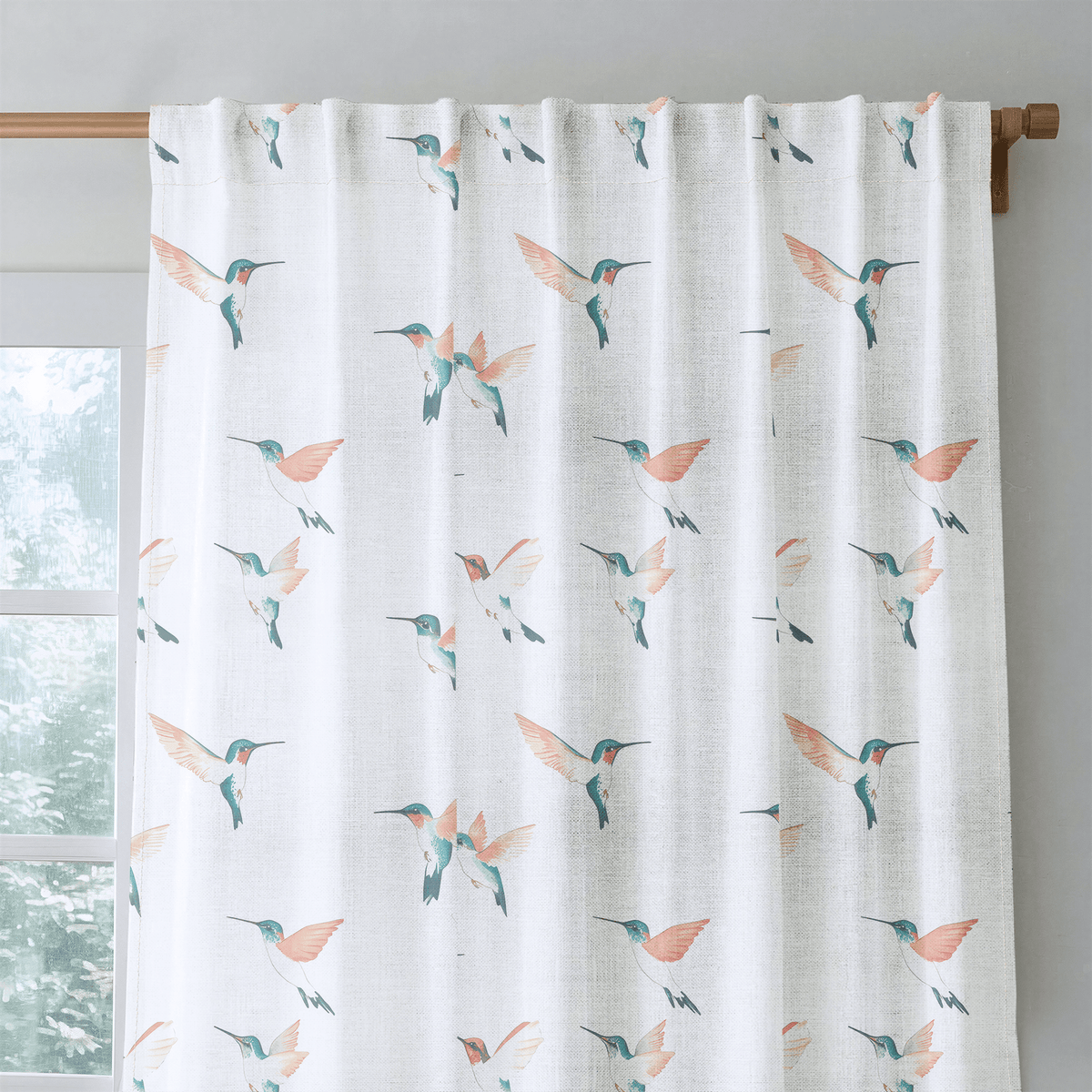Hummingbirds - Drapery - Lemon Park