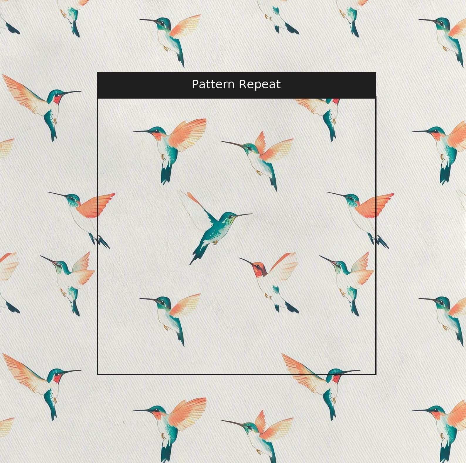 Hummingbirds - Fabric - Benton Lane Home - Lemon Park