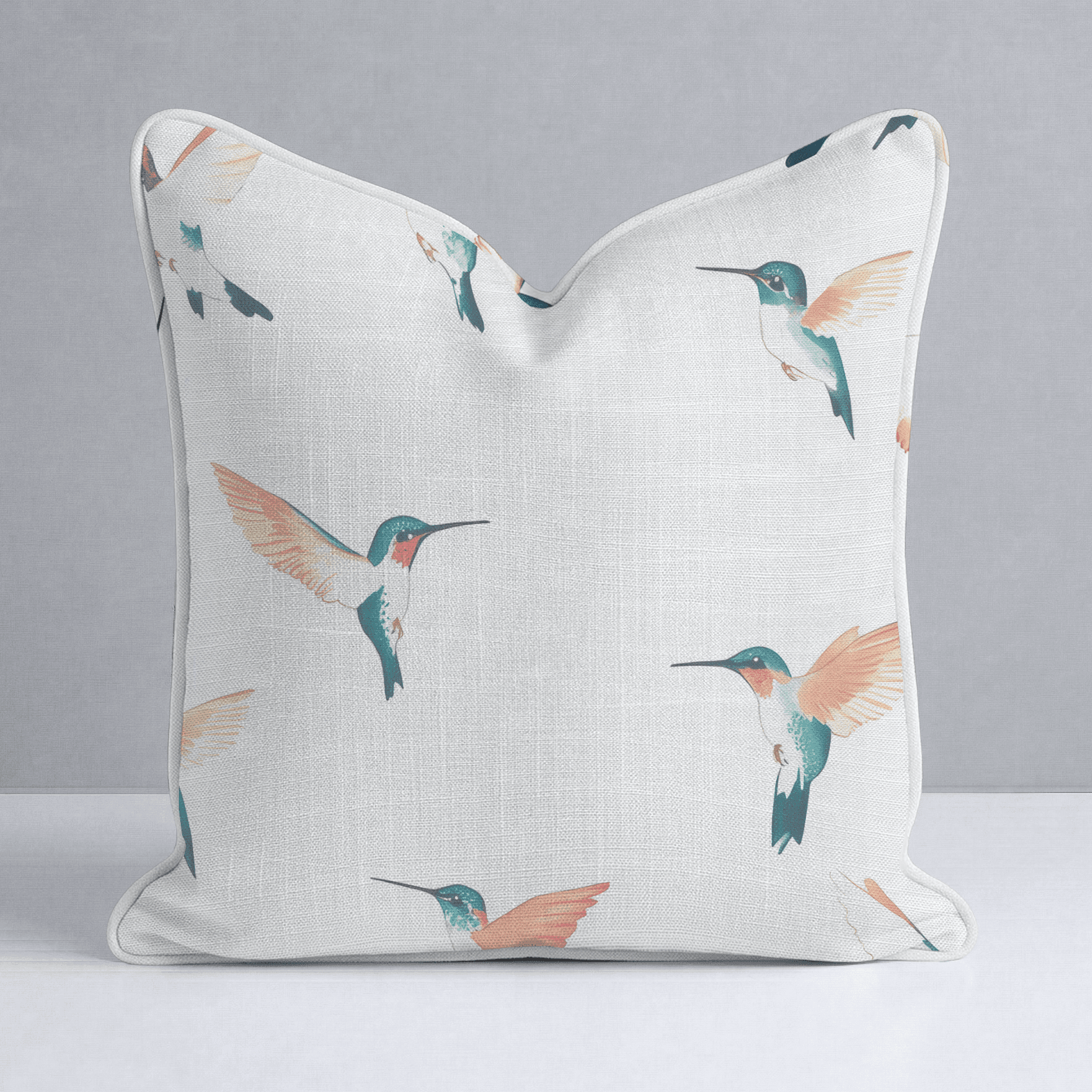 Hummingbirds Throw Pillow - Benton Lane Home - Lemon Park