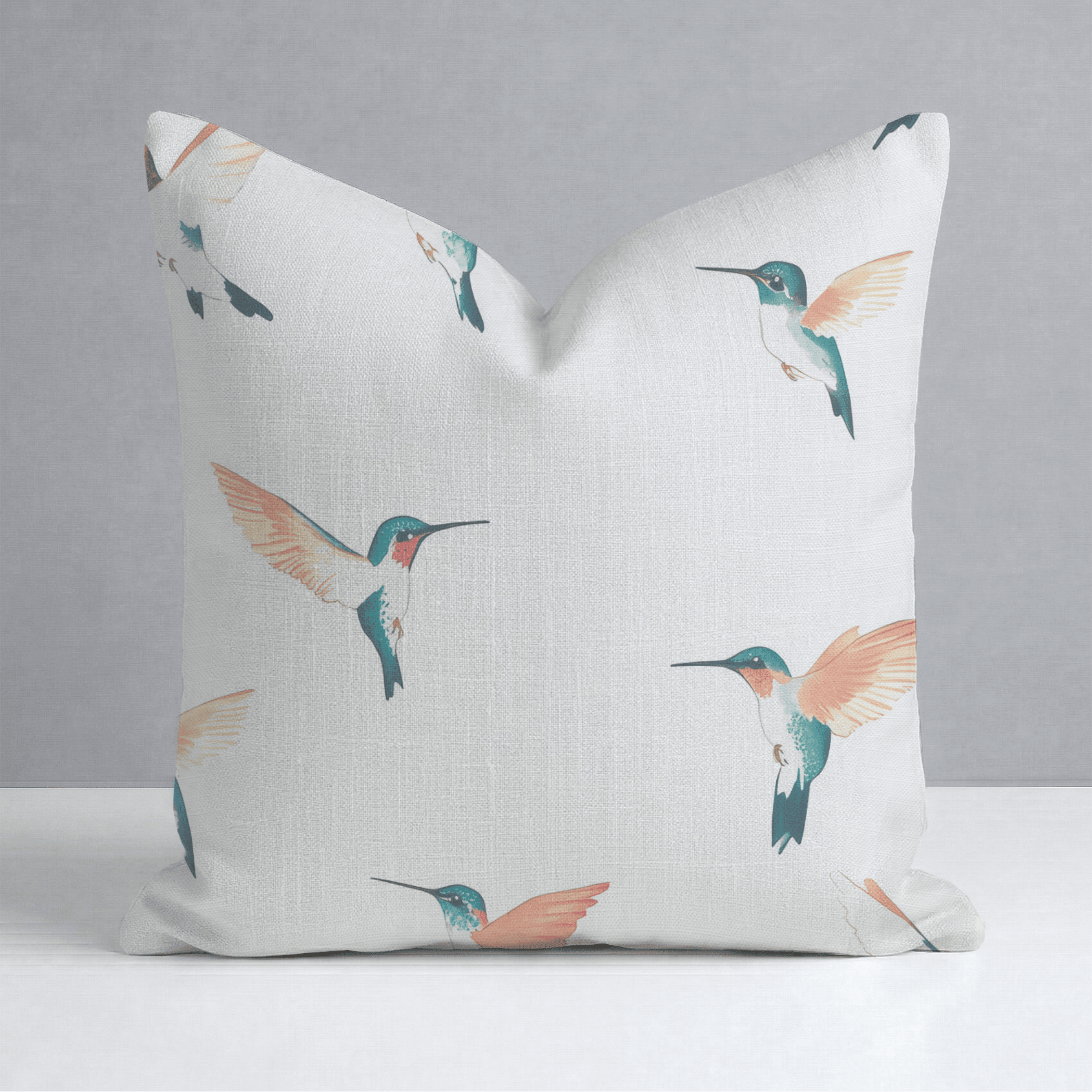 Hummingbirds Throw Pillow - Benton Lane Home - Lemon Park