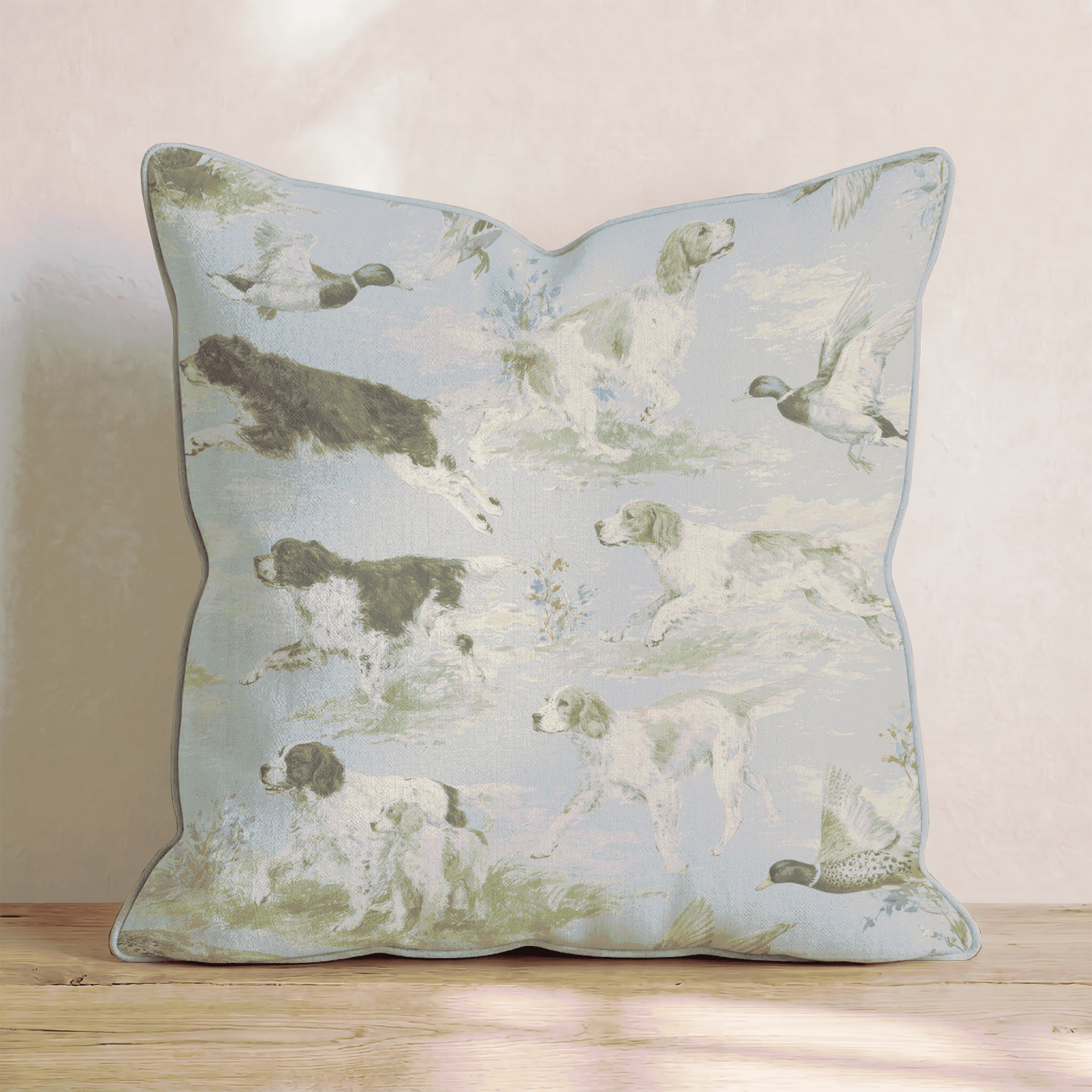 Hunting Dogs Throw Pillow - Benton Lane Home - Hillcroft Home