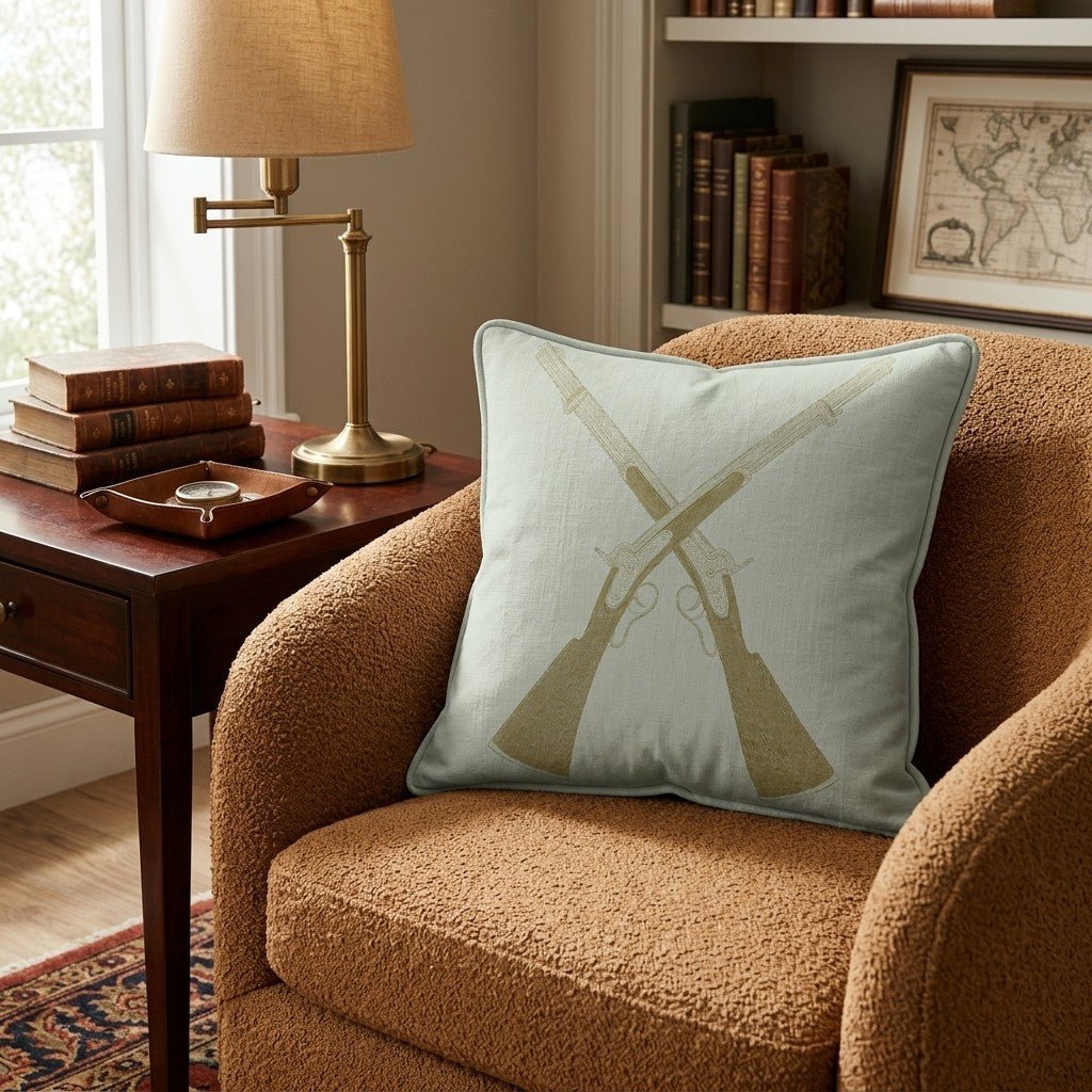 Hunting Rifle Throw Pillow - Benton Lane Home - Hillcroft Home