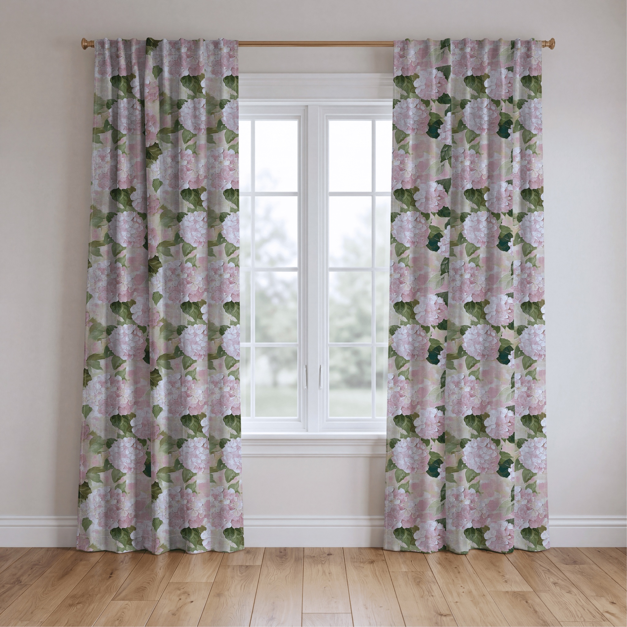 Hydrangea Haven - Drapery - Benton Lane Home - Lemon Park