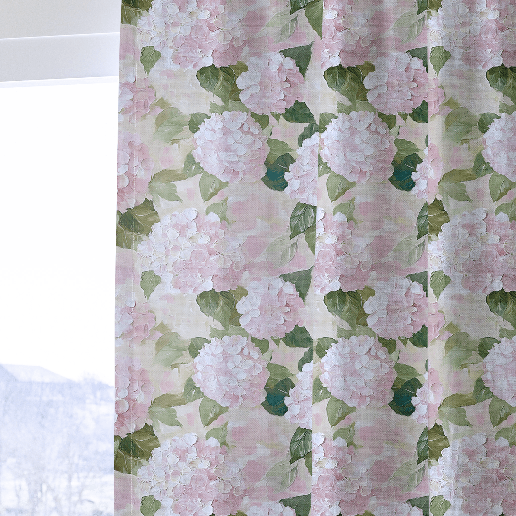 Hydrangea Haven - Drapery - Benton Lane Home - Lemon Park