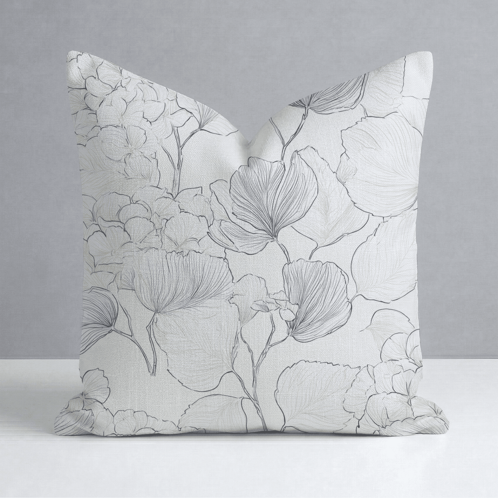 Hydrangea Lining Throw Pillow - Benton Lane Home - Lemon Park