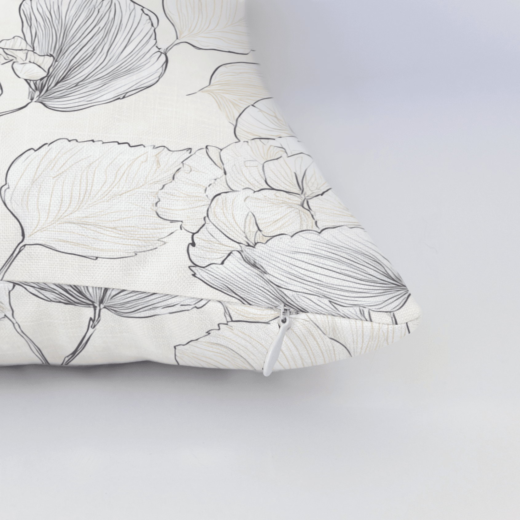 Hydrangea Lining Throw Pillow - Benton Lane Home - Lemon Park