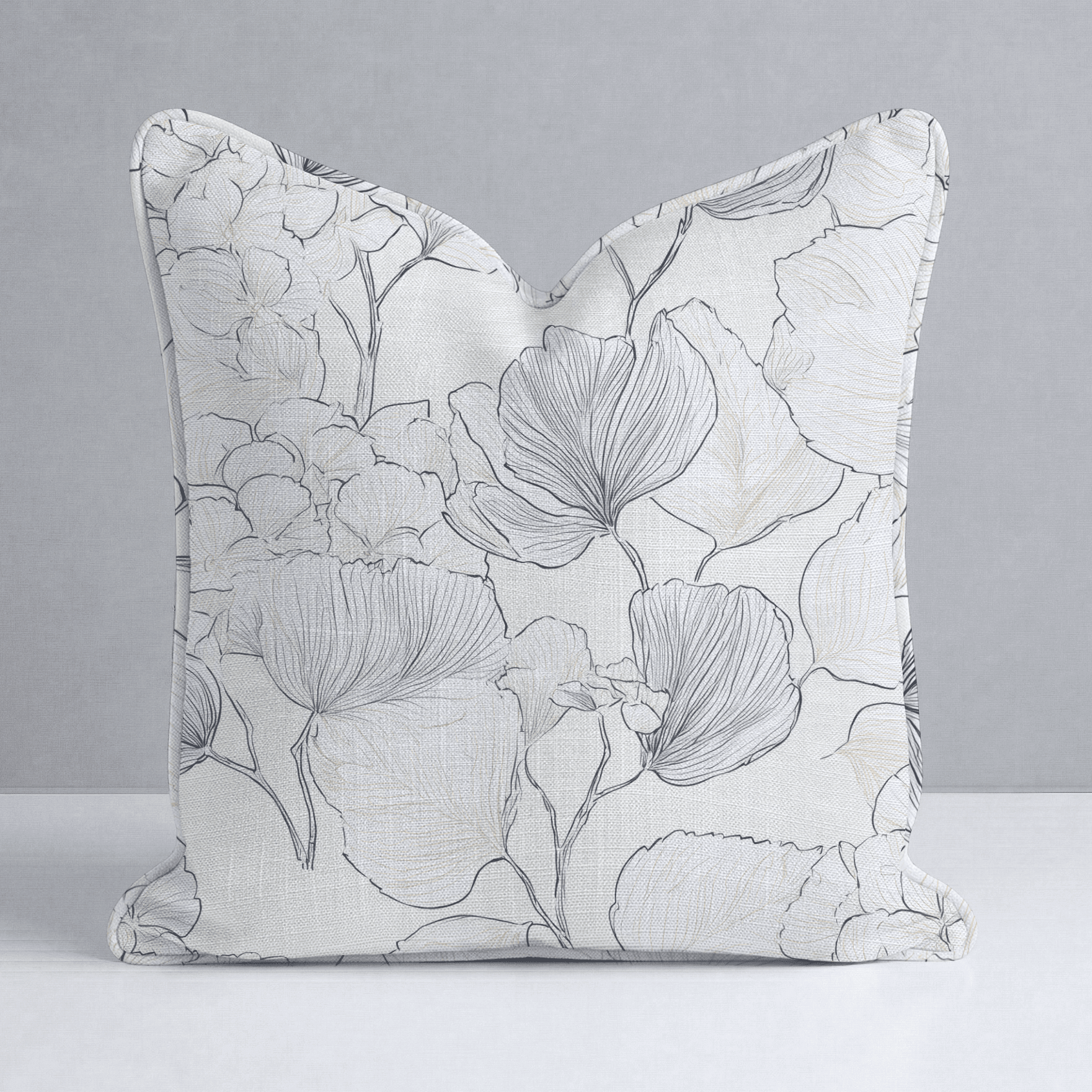 Hydrangea Lining Throw Pillow - Benton Lane Home - Lemon Park